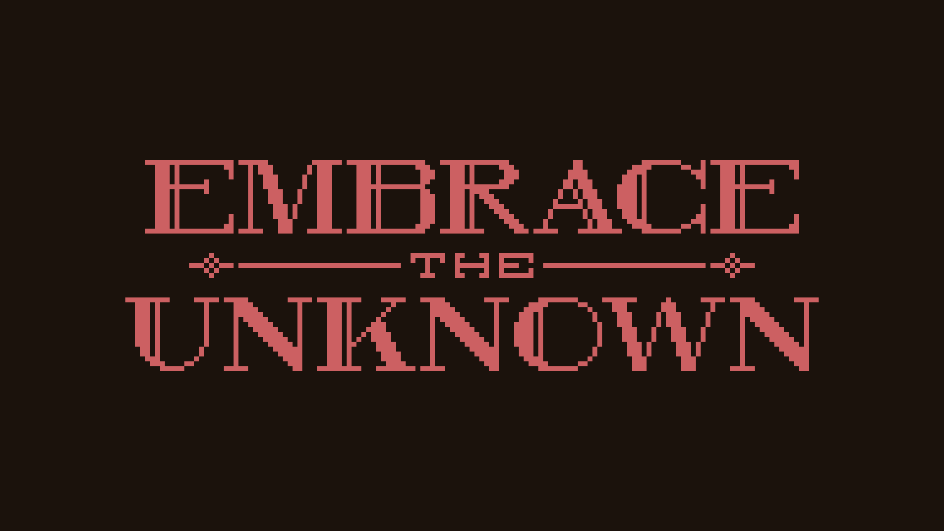 Pixel art typography