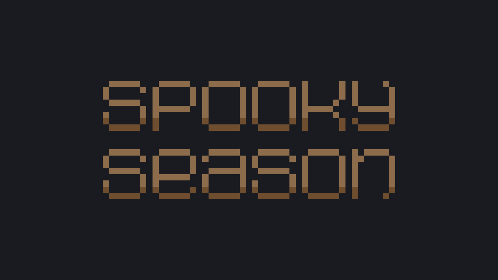 Pixel art typography