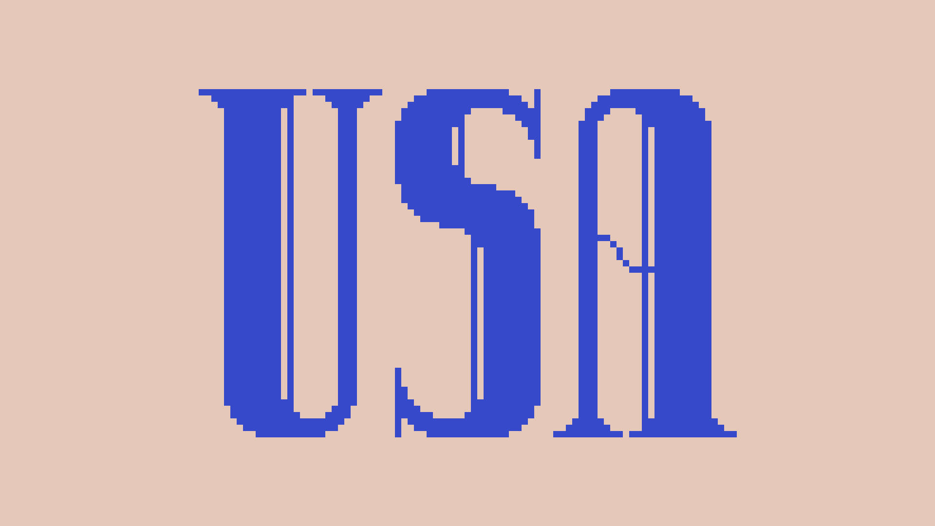 Pixel art typography