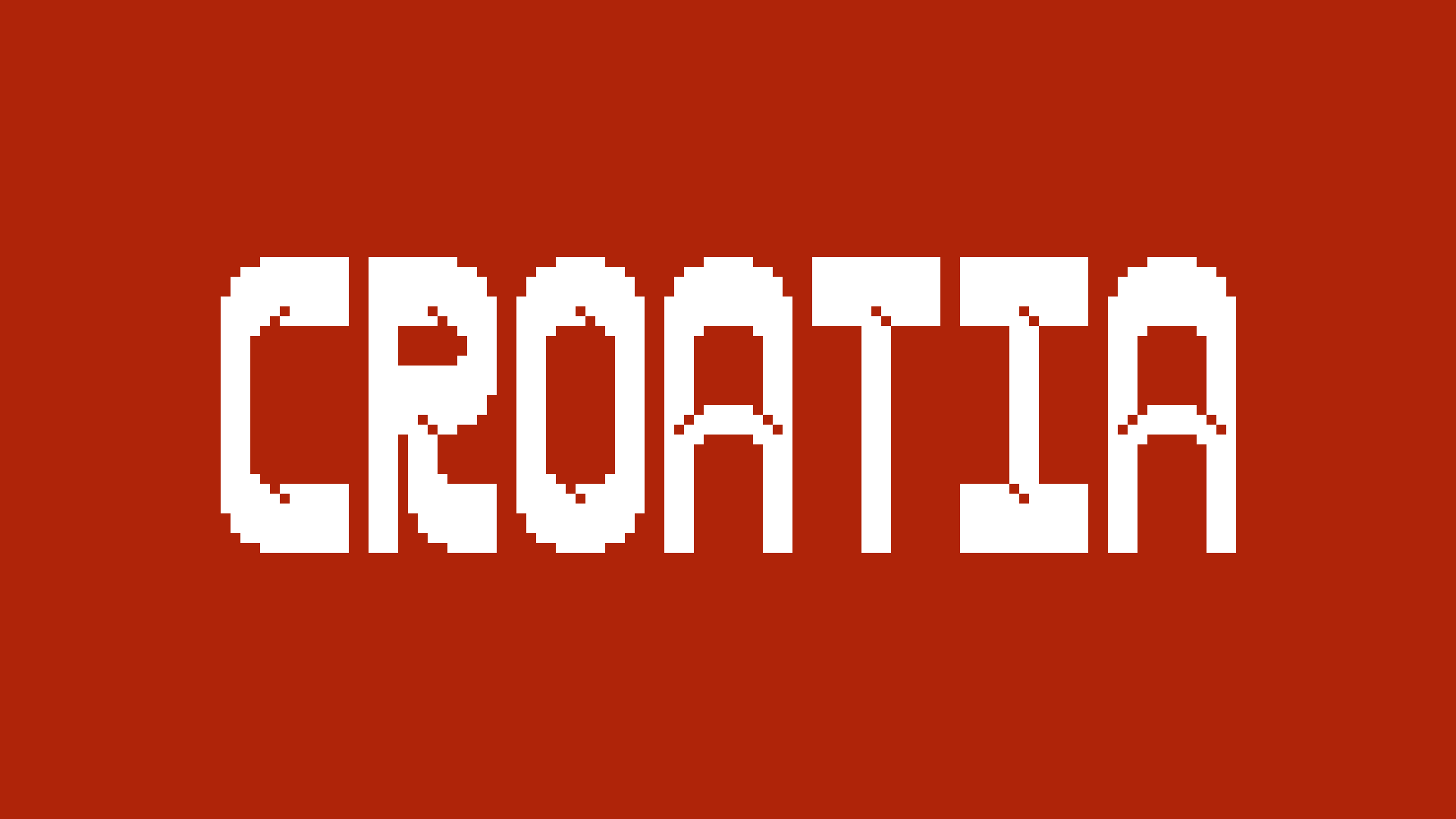 Pixel art typography