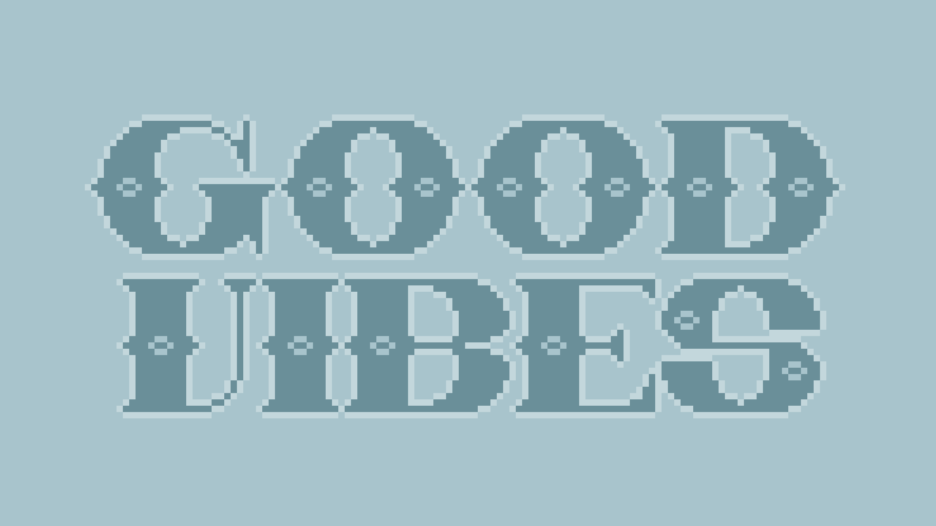 Pixel art typography