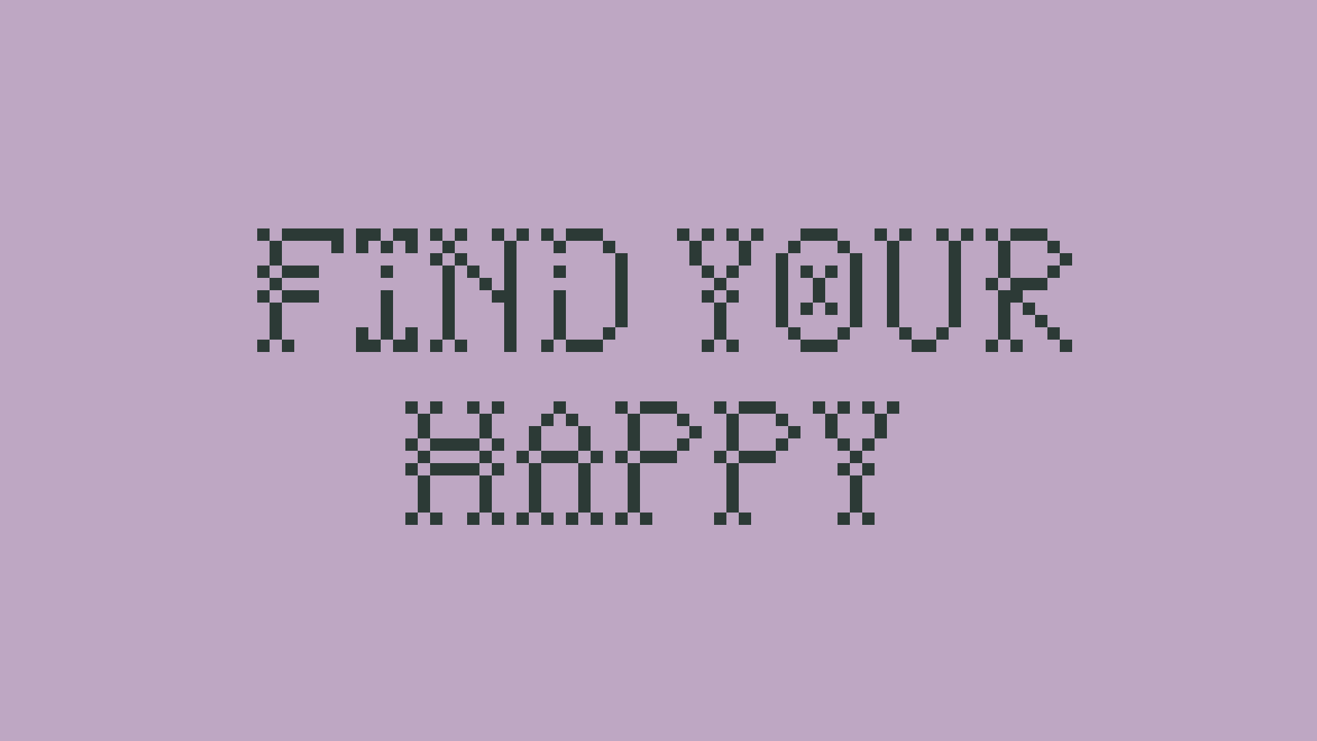 Pixel art typography