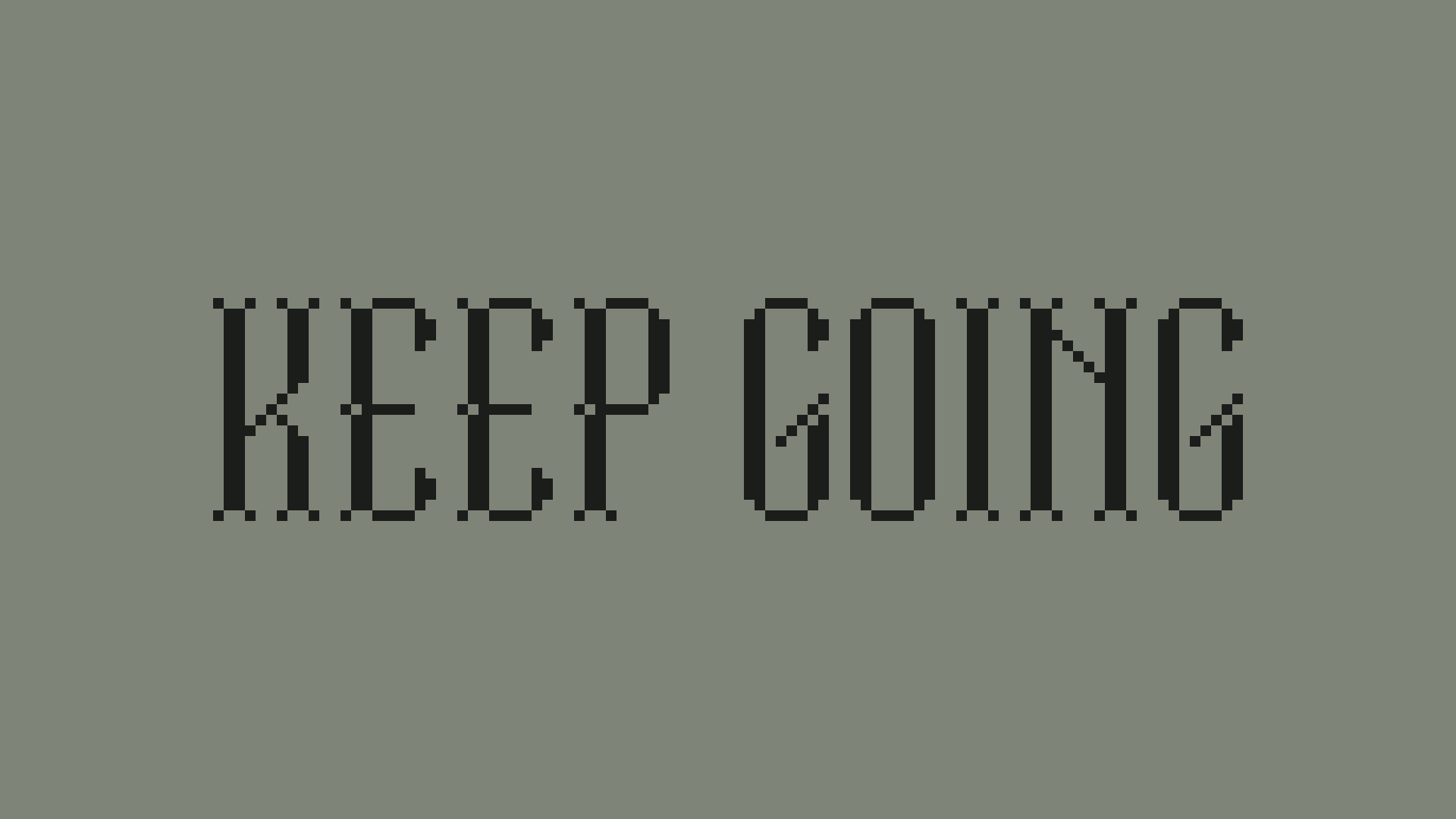 Pixel art typography